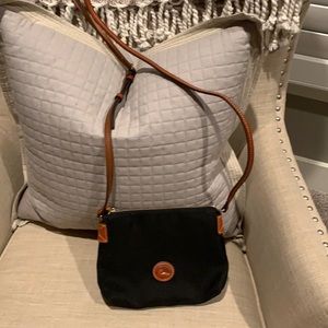 Black - Dooney & Bourke crossbody.  Excellent condition.